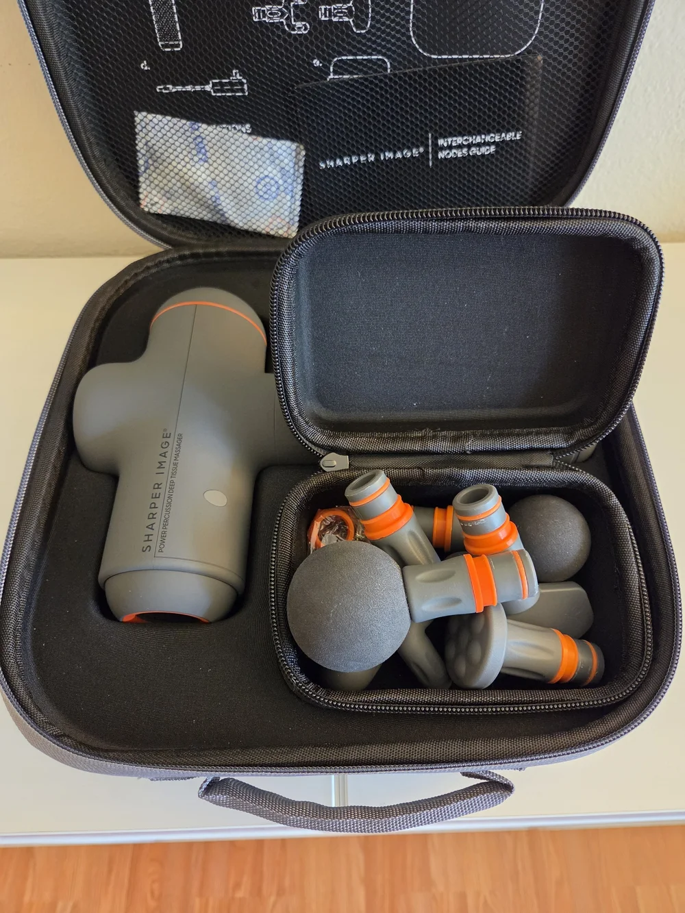 Sharper Image Gray Deep Tissue Percussion Massager